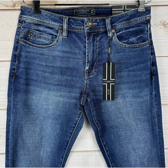 Liverpool Los Angeles Pembroke Kingston Modern Straight Jeans Size 32x30 - Picture 3 of 13
